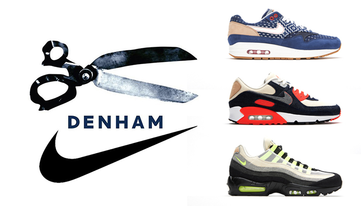 手刀快搶 DENHAM x Nike Air Max 1、Air Max 90、Air Max 95聯名鞋款定價與登記渠道公開！刺繡、丹寧元素注入
