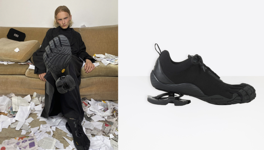 巴黎世家Balenciaga攜手Vibram合作，推出舒適度破表的五指鞋「Toe」
