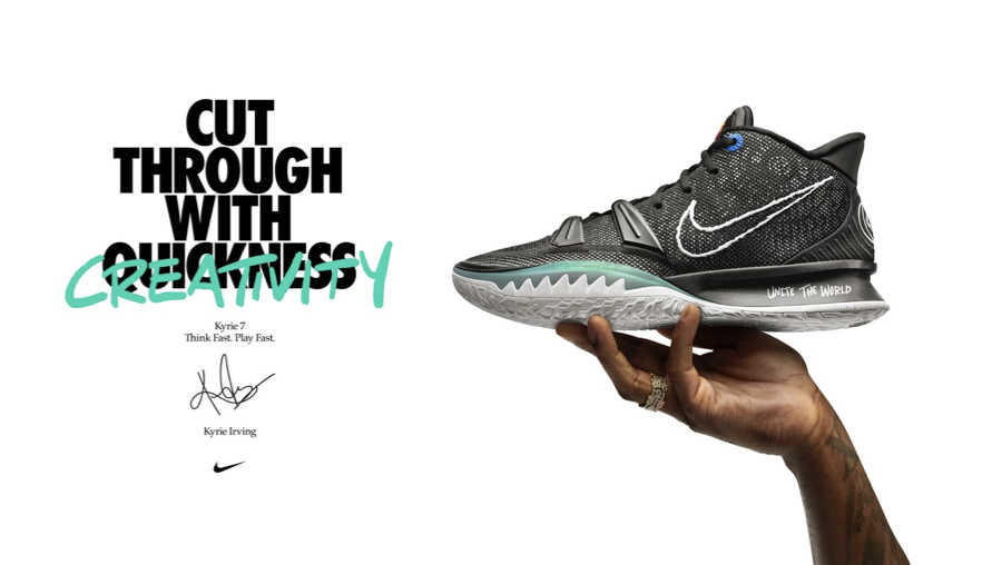 Kyrie Irving最新簽名籃球鞋Nike KYRIE 7震撼登場，六種顏色要我怎麼選啦！