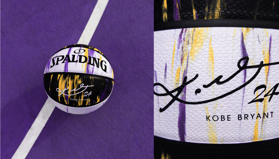 Spalding打造第二波Kobe Bryan紀念籃球， 紫金款限量浮雕簽名球，讓黑曼巴精神永不停息！