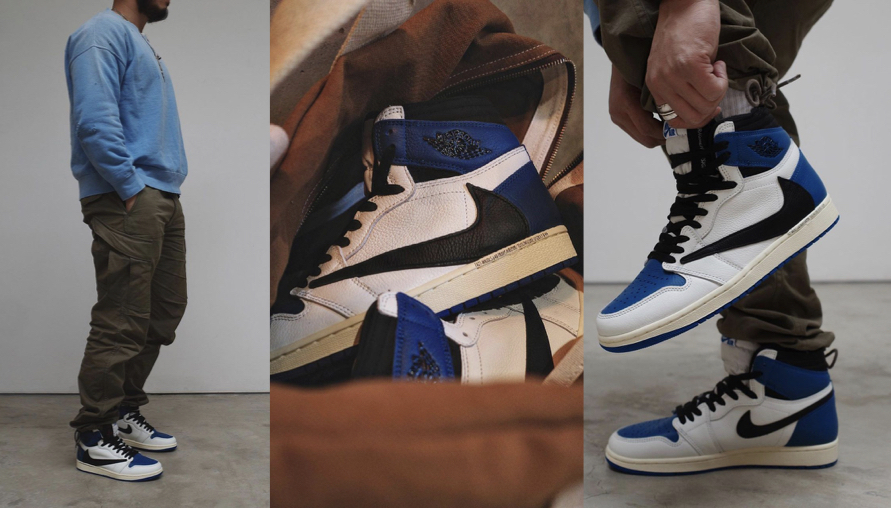 上腳照來了！Travis Scott x fragment design x Air Jordan 1 細節全都露，閃電倒鉤鞋王何時要發售？