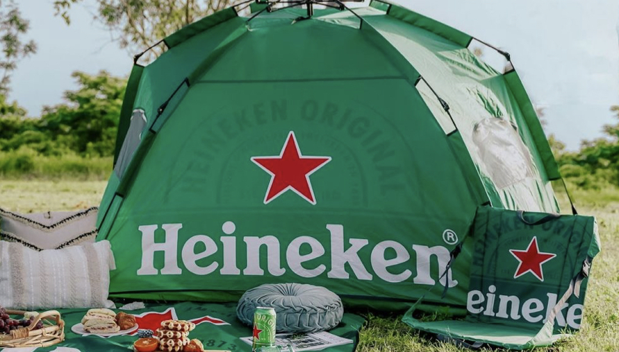 是海尼根帶你去露營 還是你帶海尼根去露營 限量星綠野餐組 開啟你的露營之旅