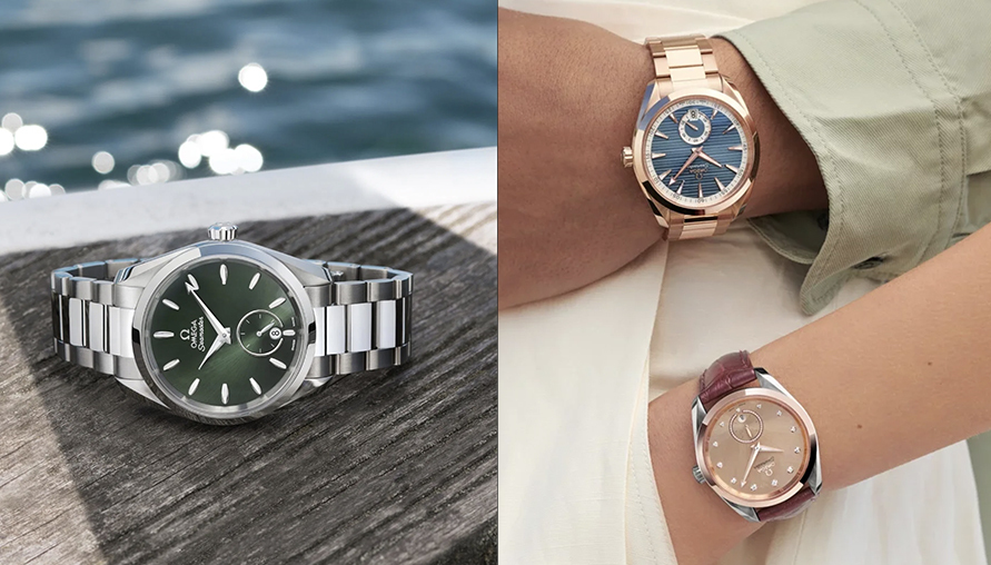 鎖住夏宴的時間大師，OMEGA 推出全新小秒針 Seamaster Aqua Terra 系列錶款，七夕禮物你準備好了嗎？
