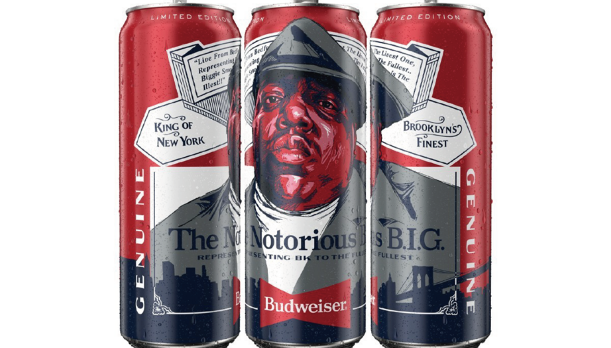 嘻哈酒精生活噪起來！Budweiser百威推出限量版嘻哈傳奇Notorious B.I.G.主題啤酒包裝