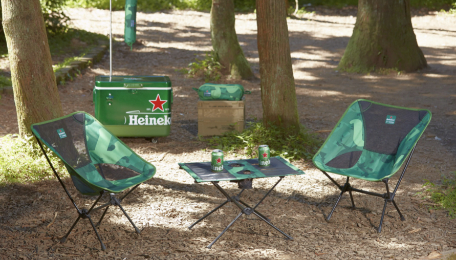 9/12華山一日快閃 Heineken x Helinox聯名系列獨家登台 絕不撞款的「文字迷彩」 每件都是獨一無二的存在 地表最潮！