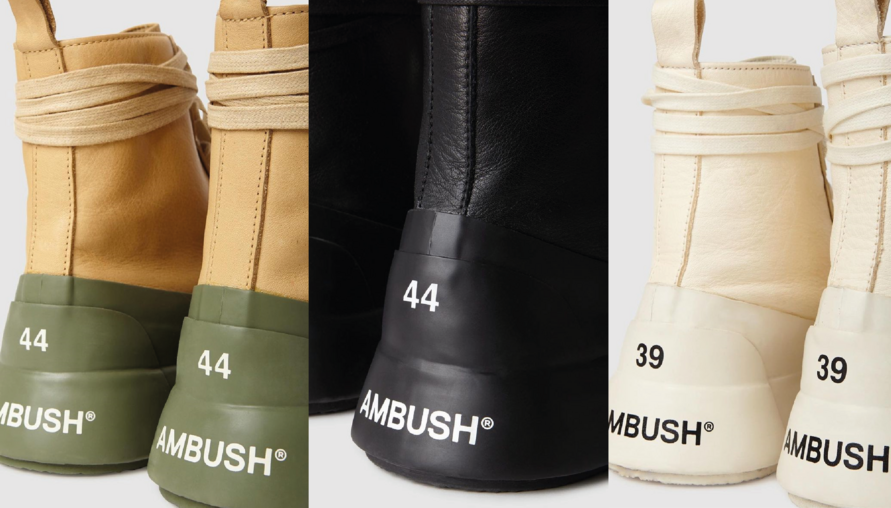 拼接色彩手法玩出新視覺！AMBUSH 最新皮革高筒靴系列即將登場！