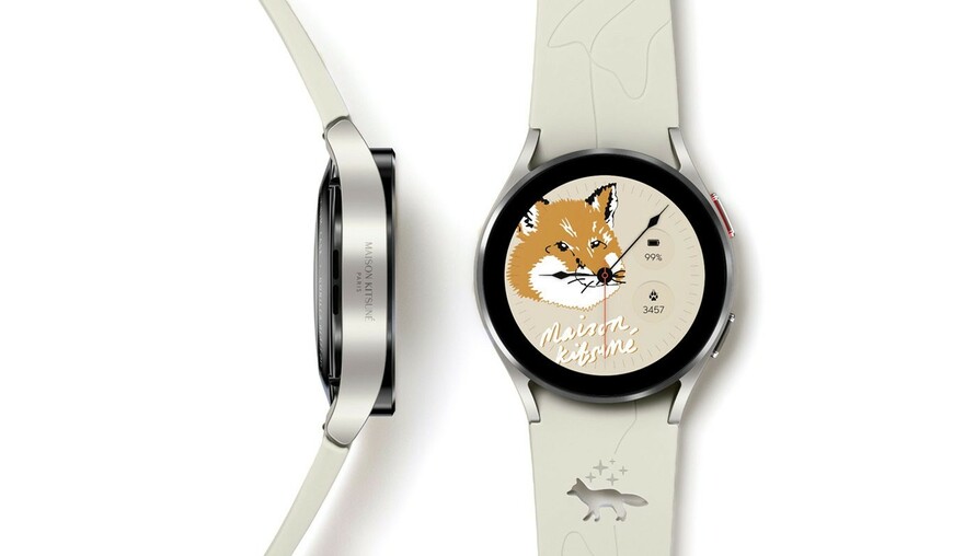 Samsung攜手巴黎時裝品牌Maison Kitsuné 推出Galaxy Watch4 及 Galaxy Buds2聯乘商品！可愛狐狸誰受得了？