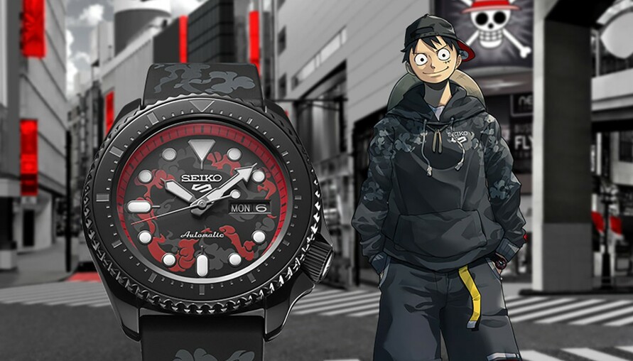 Seiko 5 Sports又搞事！攜手《ONE PIECE》推出全新聯乘系列錶款發佈，魯夫五檔開啟煙霧瀰漫錶盤帥到掉渣！