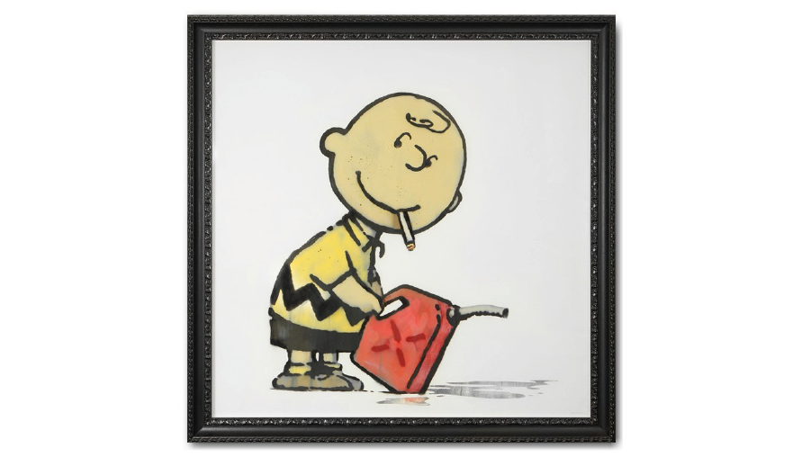 惡搞查理布朗！Banksy 作品《Charlie Brown》亮相展出，最終以 400 萬美元被買下